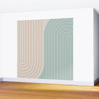 Two Tone Line Curvature XL Wall Mural Gallery Image 2