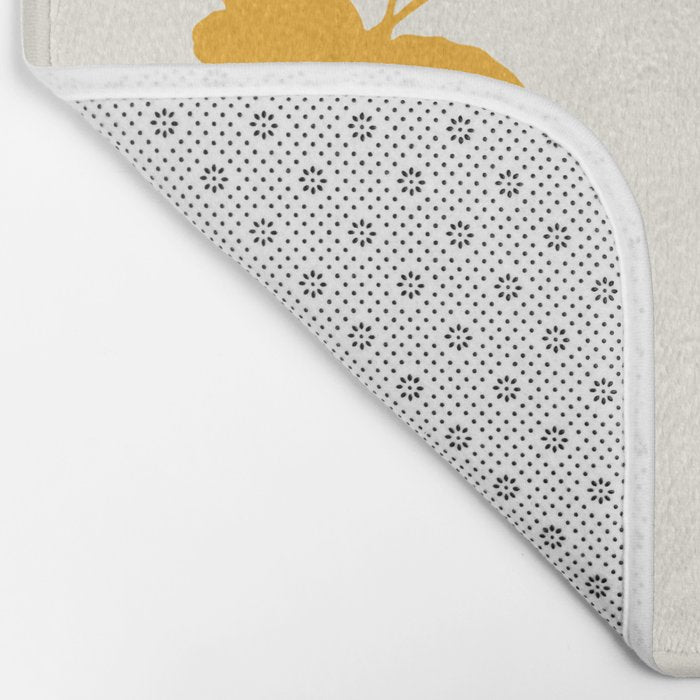 Dream Yellow Butterfly  Bath Mat Gallery Image 2