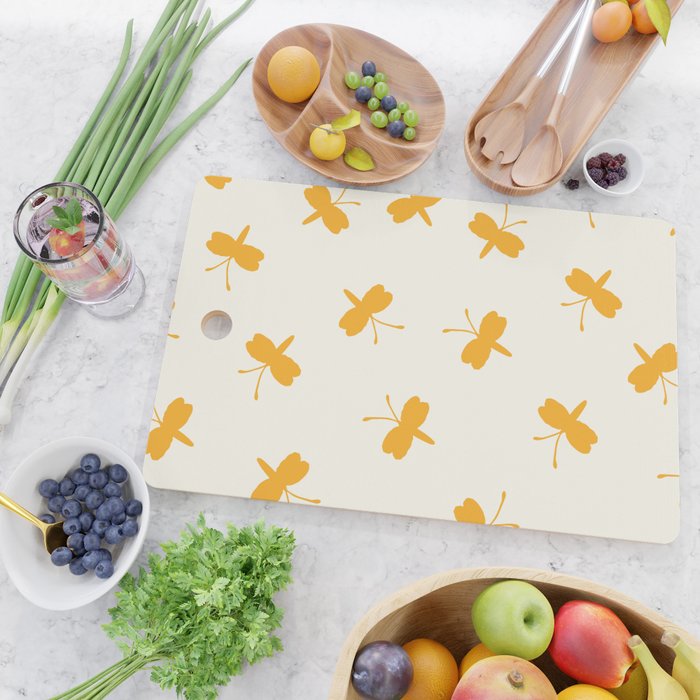 Dream Yellow Butterfly  Cutting Board Gallery Image 2