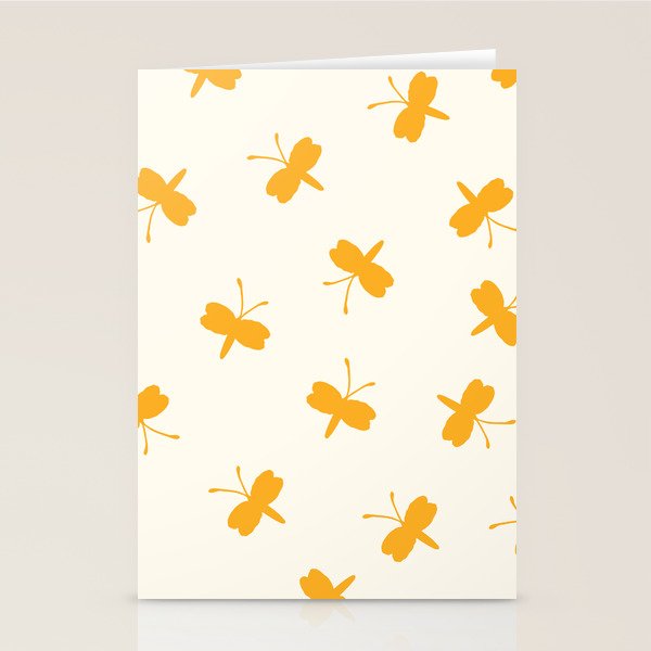 Dream Yellow Butterfly  Stationery Card Gallery Image 2