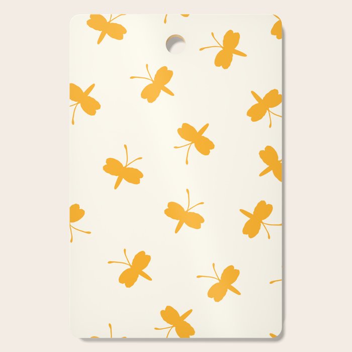 Dream Yellow Butterfly  Cutting Board Gallery Image 1