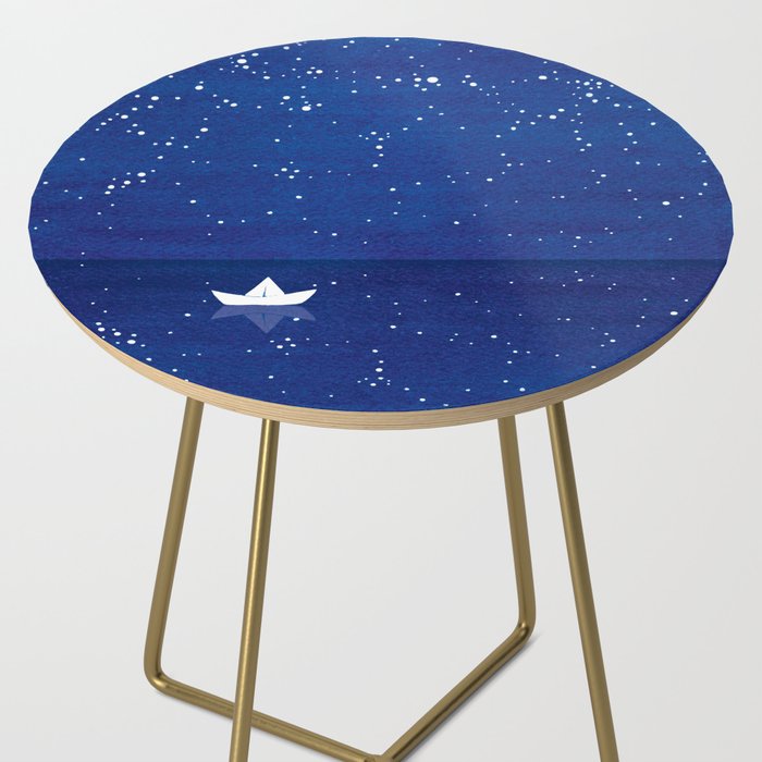 Zen sailing, ocean, stars Side Table Gallery Image 2
