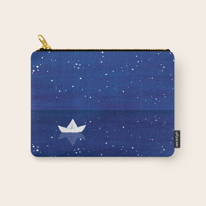 Zen sailing, ocean, stars Carry All Pouch Gallery Image 1