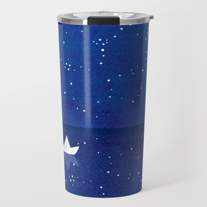 Zen sailing, ocean, stars Travel Mug Gallery Image 1