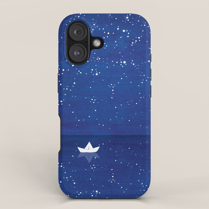 Zen sailing, ocean, stars iPhone Case