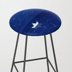 Zen sailing, ocean, stars Stool Gallery Image 2