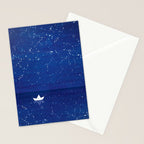 Zen sailing, ocean, stars Stationery Card Gallery Image 2