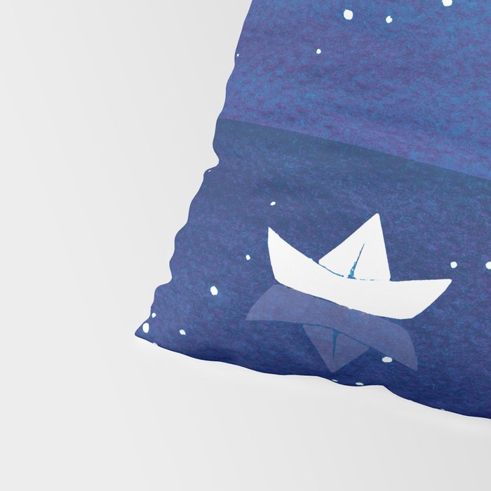 Zen sailing, ocean, stars Pillow Sham Gallery Image 4