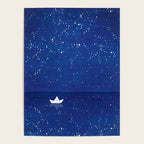 Zen sailing, ocean, stars Poster Gallery Image 4