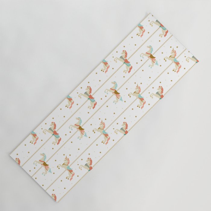 Carousel Horses Yoga Mat Gallery Image 1