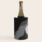 Abstraction_SUNRISE_SUNSET_BLACK_WHITE_MONO_POP_ART_0622A Wine Chiller Gallery Image 2