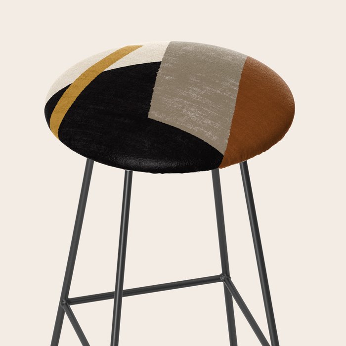 Geometric Compo 1 Filet Landscape - terra Stool Gallery Image 2