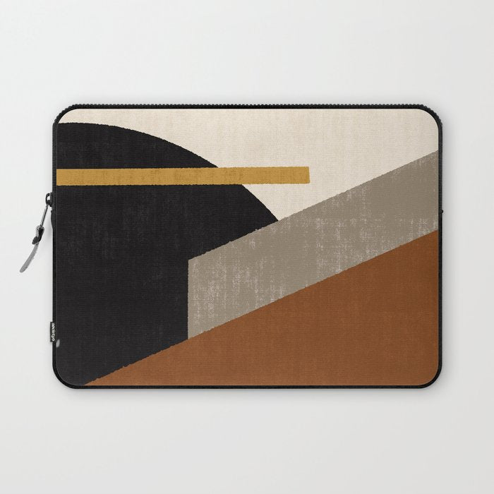 Geometric Compo 1 Filet Landscape - terra Laptop Sleeve Gallery Image 1