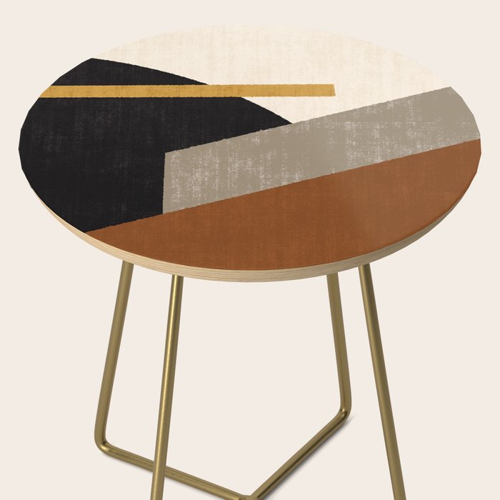 Geometric Compo 1 Filet Landscape - terra Side Table Gallery Image 2