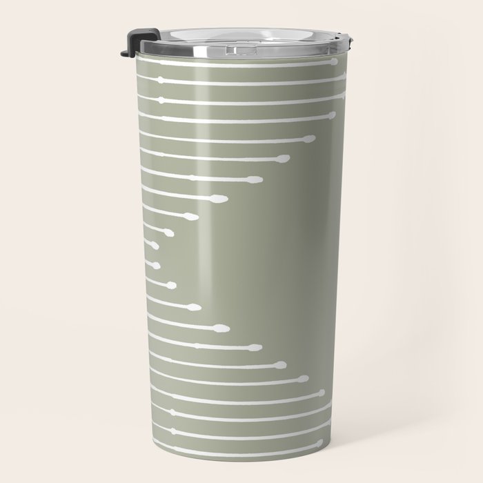 Geo (Linen Sage) Travel Mug Gallery Image 3