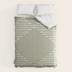 Geo (Linen Sage) Comforter Gallery Image 6