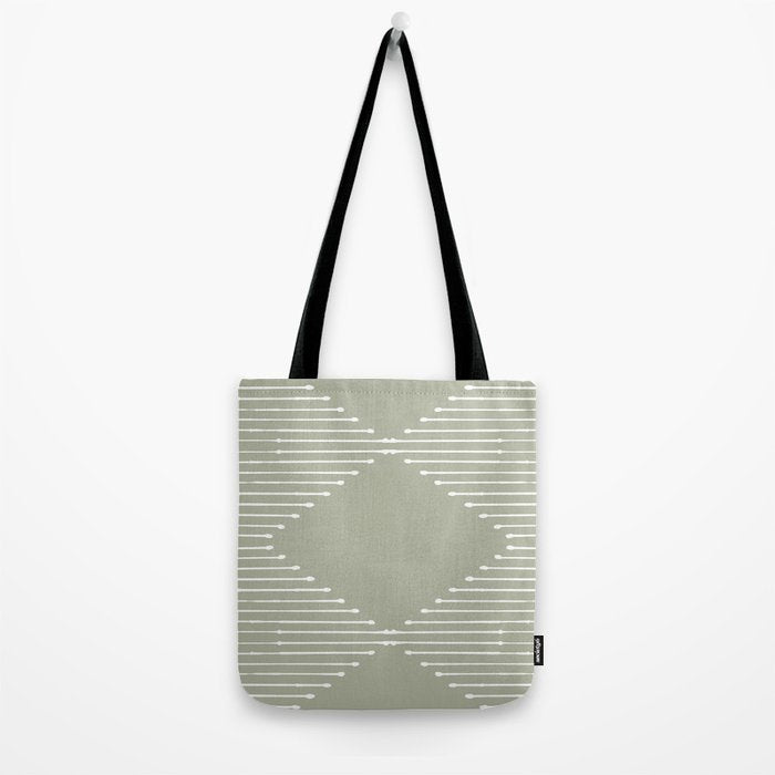 Geo (Linen Sage) Tote Bag Gallery Image 2