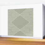 Geo (Linen Sage) Wall Mural Gallery Image 2