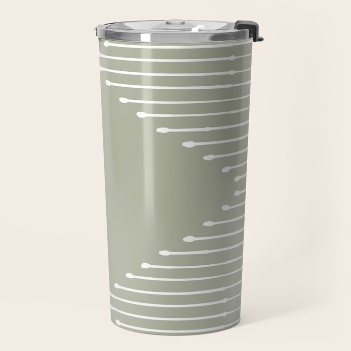 Geo (Linen Sage) Travel Mug Gallery Image 2