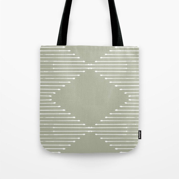 Geo (Linen Sage) Tote Bag Gallery Image 1