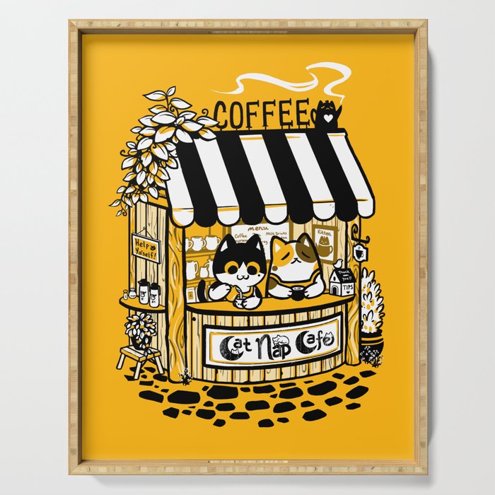 Cat Nap Cafe Serving Tray Gallery Image 1