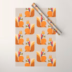 Red Squirrel Wrapping Paper Gallery Image 1