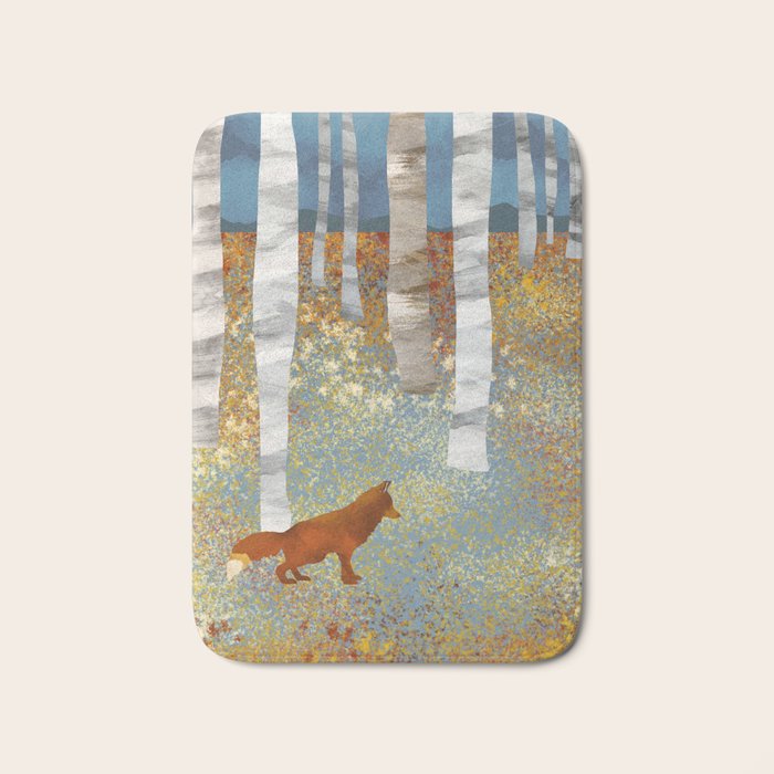 Autumn Fox Bath Mat Gallery Image 1