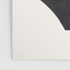 Bump & Kiss Minimalist Modern Mid Century Black Organic Shapes Pattern Paper Collage Poster Gallery Image 3