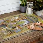  Babur receives a courtier Indian Mughal Art Outdoor Rug Gallery Image 2