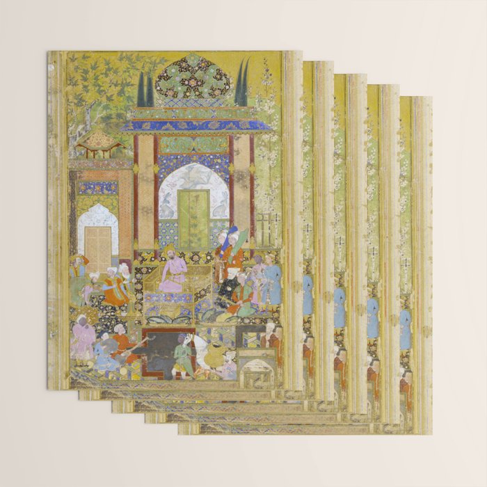  Babur receives a courtier Indian Mughal Art Wrapping Paper Gallery Image 3