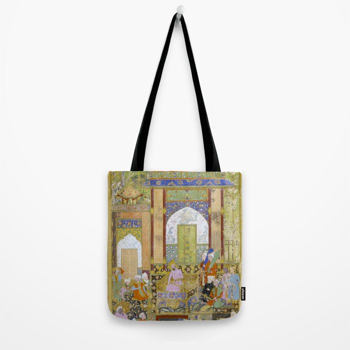  Babur receives a courtier Indian Mughal Art Tote Bag Gallery Image 2