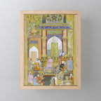  Babur receives a courtier Indian Mughal Art Mini Art Print Gallery Image 1
