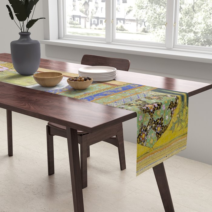  Babur receives a courtier Indian Mughal Art Table Runner Gallery Image 2