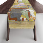  Babur receives a courtier Indian Mughal Art Table Runner Gallery Image 1