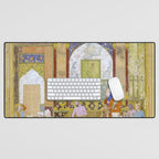  Babur receives a courtier Indian Mughal Art Desk Mat Gallery Image 1