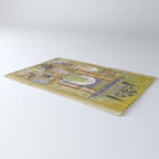  Babur receives a courtier Indian Mughal Art Rug Gallery Image 3