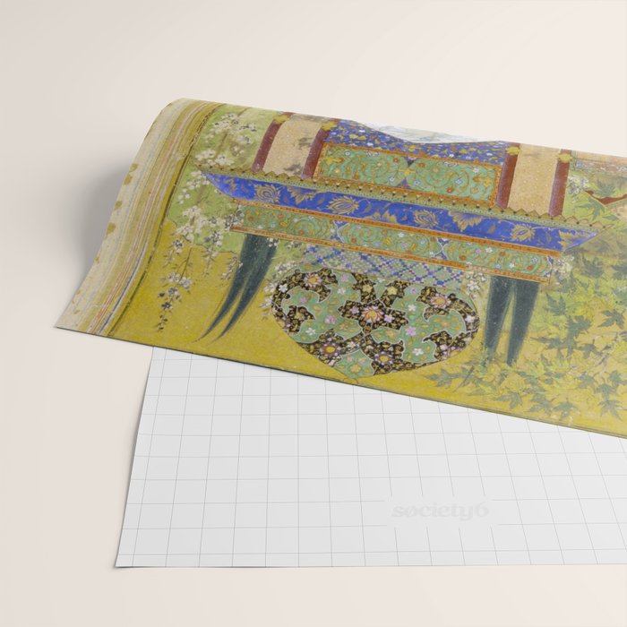  Babur receives a courtier Indian Mughal Art Wrapping Paper Gallery Image 2