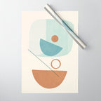 Azzurro Shapes No 54 Wrapping Paper Gallery Image 1