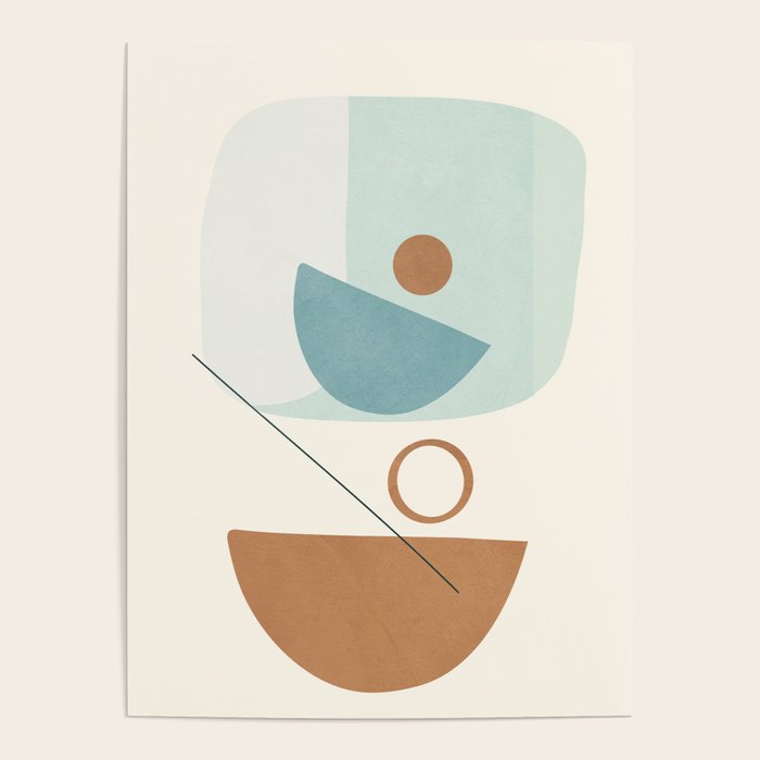Azzurro Shapes No 54 Poster Gallery Image 4