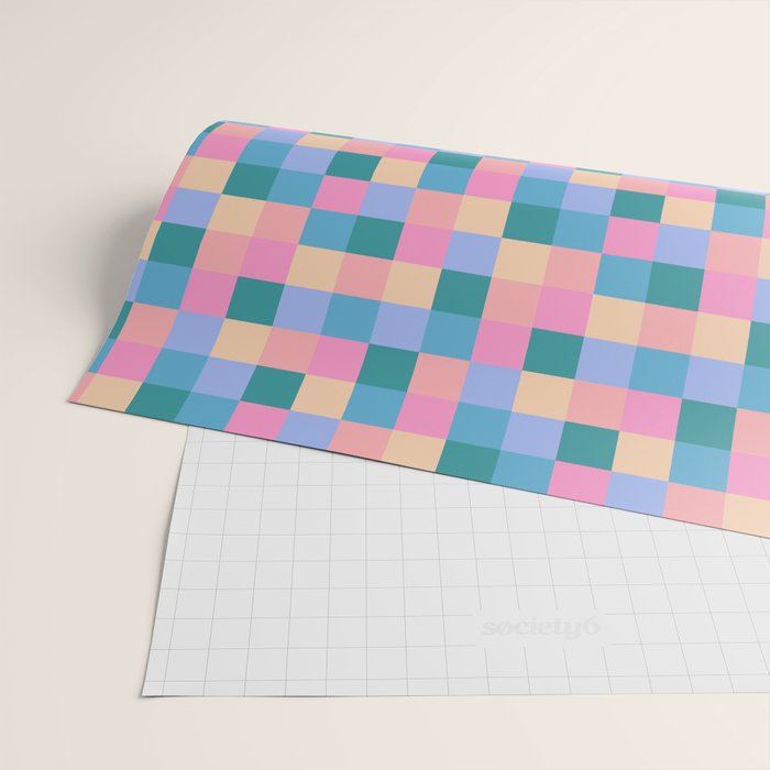 Bold Retro Checks Pattern - Small XXXI Wrapping Paper Gallery Image 2