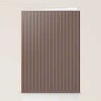 Narrow Stripes Vertical Pattern in Brown and Blue Stationery Card Gallery Image 2