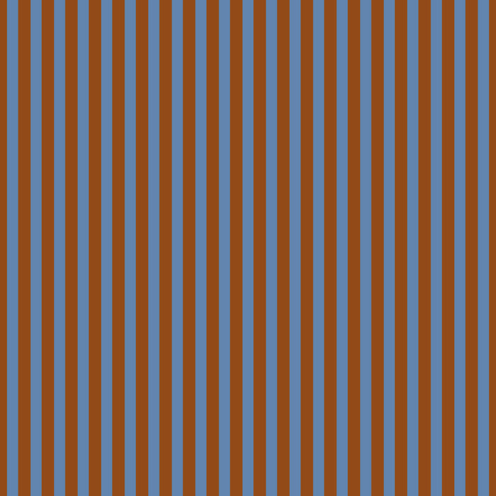 Narrow Stripes Vertical Pattern in Brown and Blue Coffee Mug Gallery Image 2