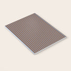 Narrow Stripes Vertical Pattern in Brown and Blue Notebook Gallery Image 3