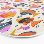 Crafty Maximalist Fish Parade Bath Mat Gallery Image 3