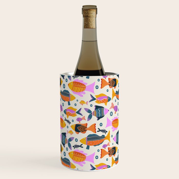 Crafty Maximalist Fish Parade Wine Chiller Gallery Image 3
