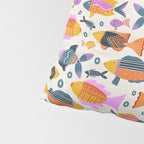 Crafty Maximalist Fish Parade Pillow Sham Gallery Image 4