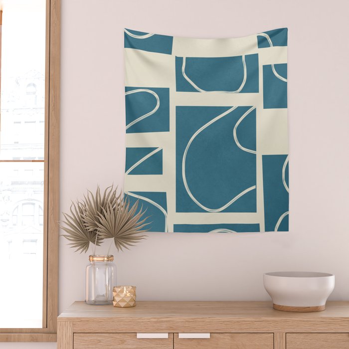 Abstract Pathways 3 Wall Tapestry Gallery Image 2