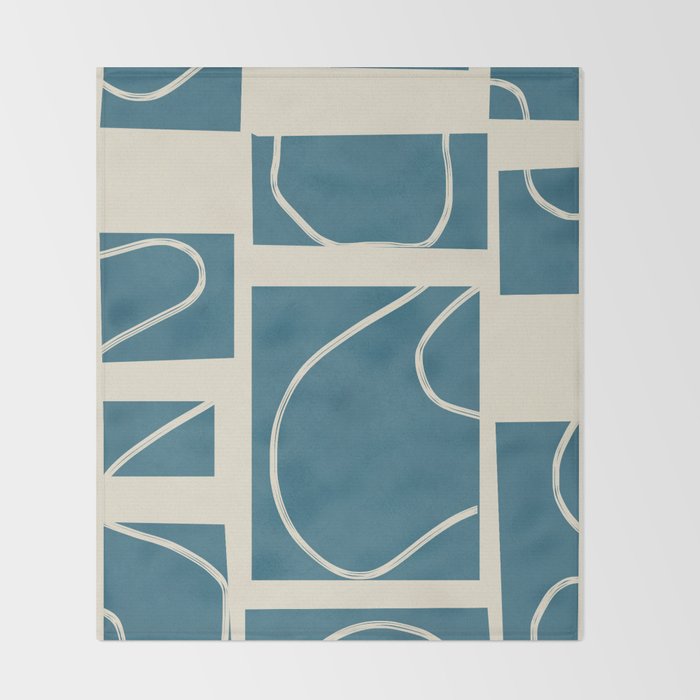 Abstract Pathways 3 Throw Blanket Gallery Image 2