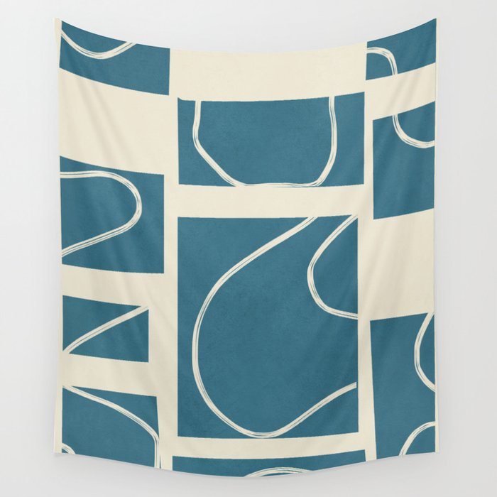 Abstract Pathways 3 Wall Tapestry Gallery Image 1