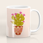 Prickly Pear Cactus in Southwestern Pot Coffee Mug Gallery Image 1
